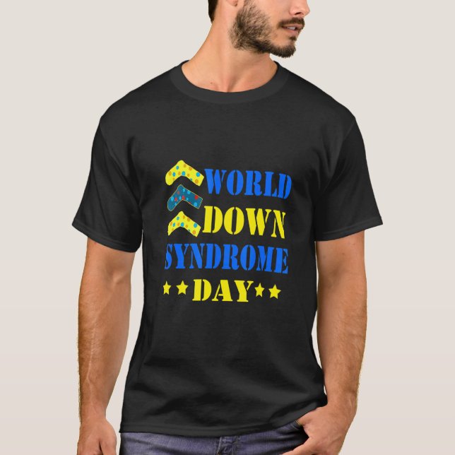 Womens World Down Syndrome Day Socks 3 21 Trisomy  T-Shirt (Front)
