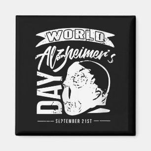 Womens World Heimer's Awareness Day Memory Suprt S Magnet