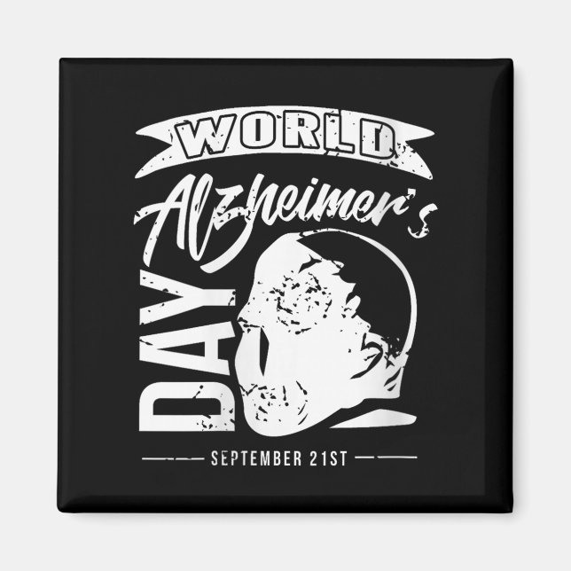 Womens World Heimer's Awareness Day Memory Suprt S Magnet (Front)