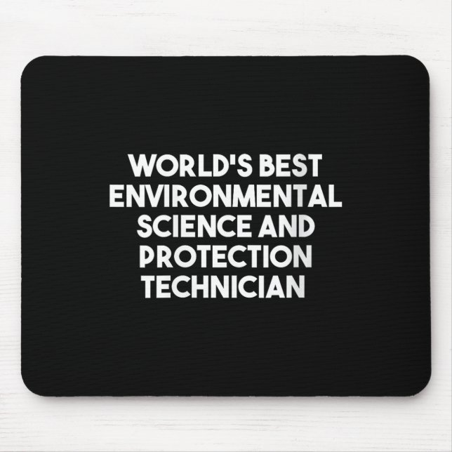 Womens Worlds Best Environmental Science And Mouse Mat (Front)