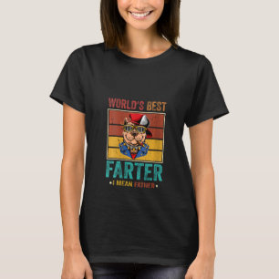 Womens Worlds Best Farter I Mean Father Best Dog D T-Shirt