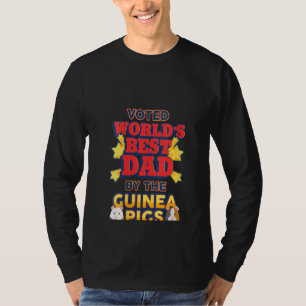 Womens World's Best Guinea Pig Dad Men Boys Guys T-Shirt