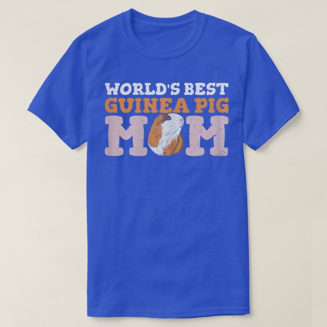 Womens World's best guinea pig mum Quote for a Gui T-Shirt (Design Front)