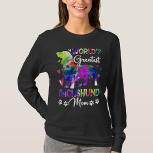 Womens World's Greatest Dachshund Colourful For Mo T-Shirt