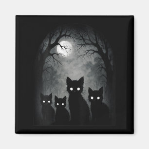 Womens Y Cute Kitten Cats Alt Goth Nge Horror Magnet