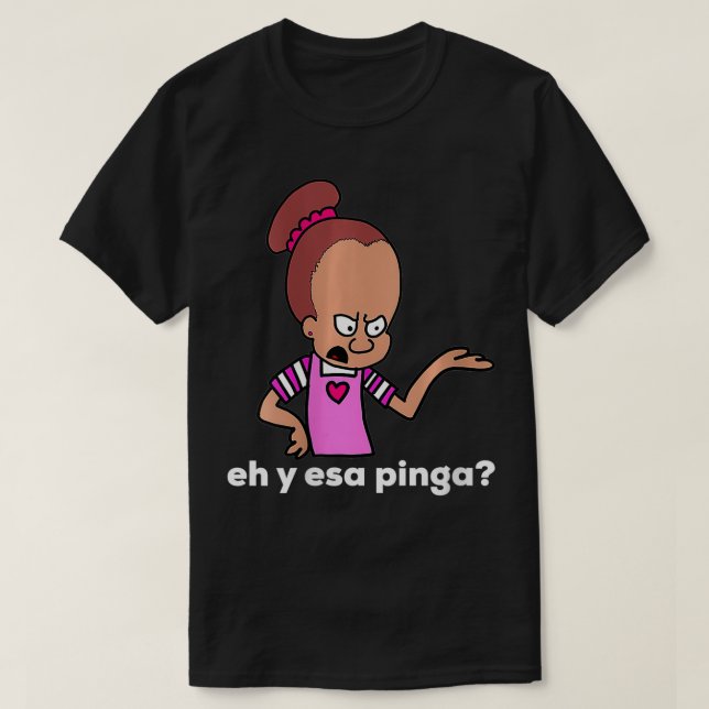 Womens y esa pinga funny cuban cartoon munequito c T-Shirt (Design Front)