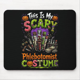 Womens Y Phlebotomist Costume Halloween Horror Mouse Mat