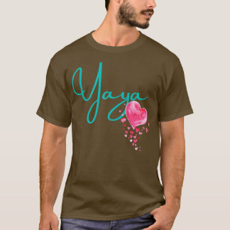 Womens Yaya  for Greek Grandma Grandmother Nicknam T-Shirt