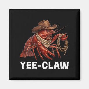 Womens Yee-Claw Lobster Seafood Boil Crustacean Magnet