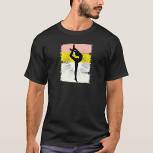 Womens Yellow Womens Gymnastics Girls Acrobatic Ac T-Shirt
