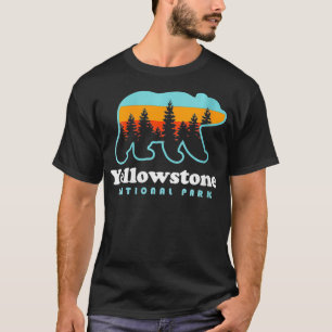 Womens Yellowstone National Park Wyoming Bear Men  T-Shirt