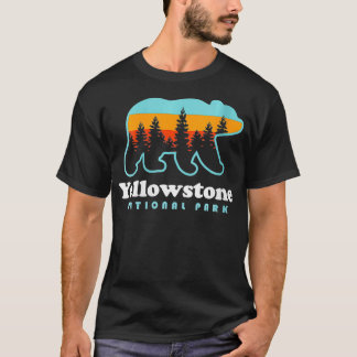 Womens Yellowstone National Park Wyoming Bear Men  T-Shirt