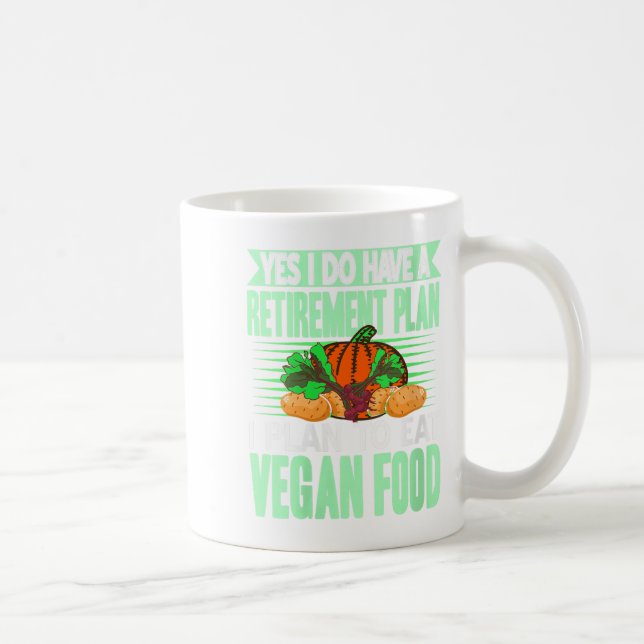 Womens Yes I Have A Retirement Plan I Eat Plant Fo Coffee Mug (Right)
