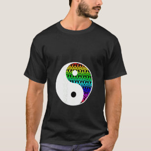 Womens Yin And Yang Peace Symbol Sign Love Balance T-Shirt