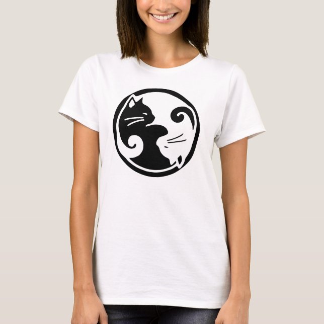 Women's Yin Yang Cats Tee (Front)