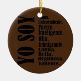 Womens Yo Soy Mama Spanish Mum Dia De Las Madres Ceramic Tree Decoration