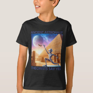 Womens Yoga Ancient Astronaut Theorists Say Yes Al T-Shirt