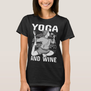 Womens Yoga And Wine for Drinkers Workout T-Shirt