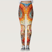 Women's yoga apparel with art