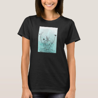 Womens Yoga Bird Motivational Meditation is a way  T-Shirt