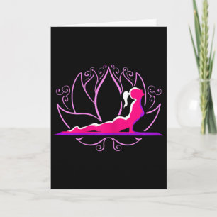 Womens Yoga Gift For Yoga Exercises Girl Spiritual Card