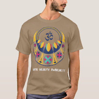 Womens Yoga Mental Health Awareness 7047 3127  T-Shirt
