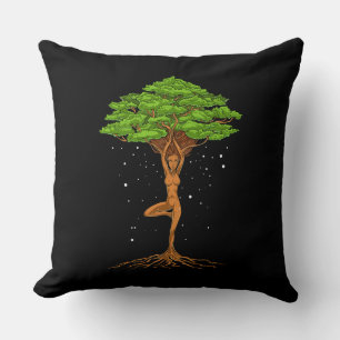 Womens Yoga Tree Of Life Cushion