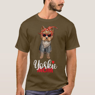 Womens Yorkie Mama I Love Yorkie Yorkshire Terrier T-Shirt