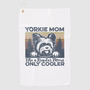 Womens Yorkie Mum _Yorkshire Mama Dog Mother's Day Golf Towel