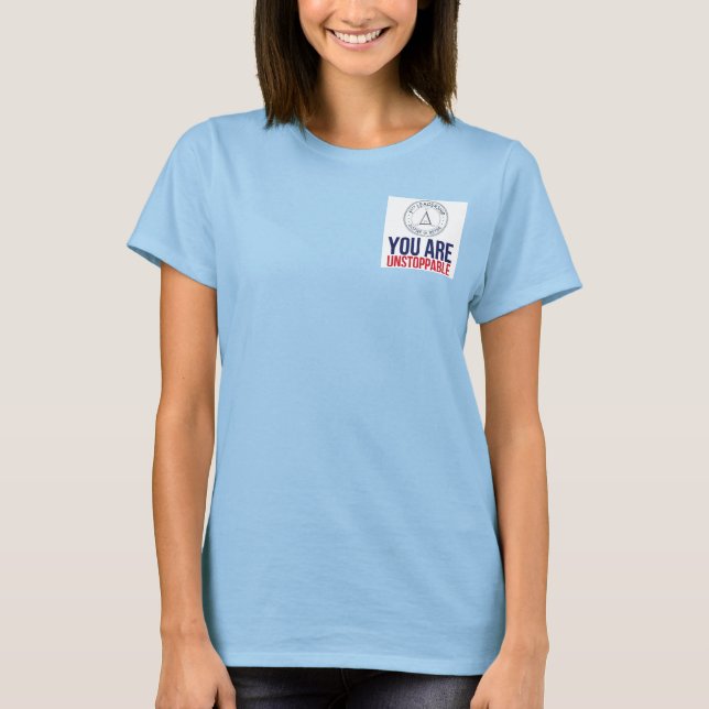 Womens You Are Unstoppable polo (Front)