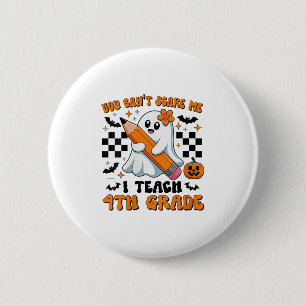 Womens You Can't E Me I Teach 4th Grade Retro Teac 6 Cm Round Badge