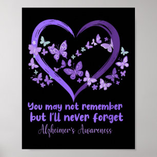 Womens You May Not Remember But I Will Never Forge Poster