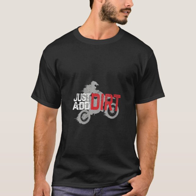 Womens Youth Motorcross, Boys Dirt Bike, Dirtbike, T-Shirt (Front)