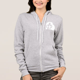 Womens Zip-Up Jacket (grey) Hoodie