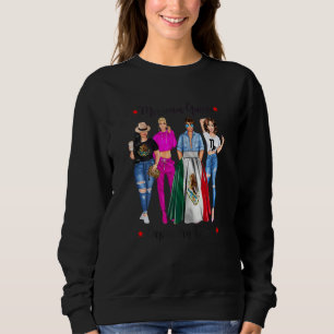 Womens Zodiac Mexican Queen Capricorn Vibes Born I Sweatshirt