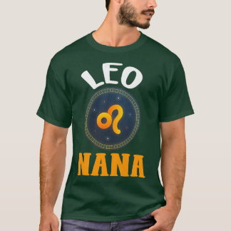 Womens Zodiac Sign Leo Nana  Horoscope Astrology G T-Shirt