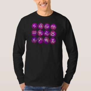 Womens Zodiac Signs Astrology Horoscope Women Teen T-Shirt