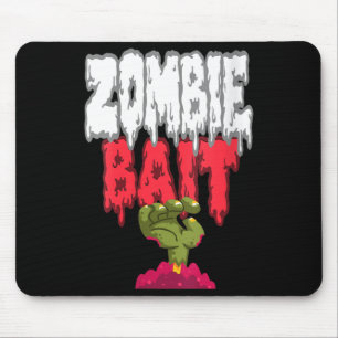 Womens Zombie Bait Reaching from The Grave Funny Mouse Mat