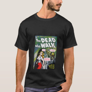 Womens Zombie Halloween Horror Vintage Comic Book T-Shirt
