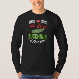 Womens Zucchini Vegetable Bread Fries Noodle Lasag T-Shirt