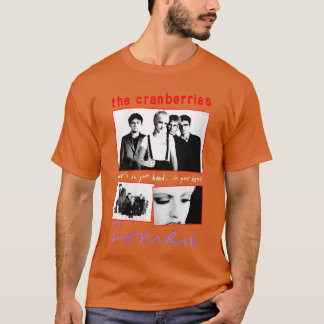 Womenshe Cranberries Zombie Collage Vintage Band V T-Shirt
