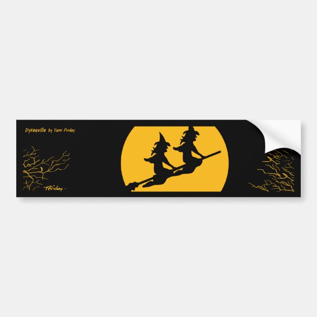 Womyn Witch Bumper Sticker (Front)