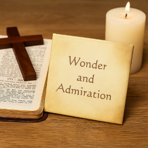 Wonder and Admiration Gold design Magnet