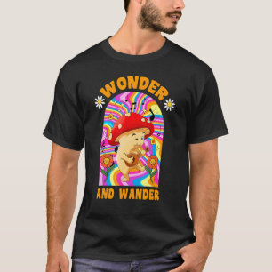 Wonder And Wander Mushroom  Plant Mum Fungi T-Shirt