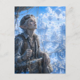 Wonder / Balloon Pilot / Floating City Postcard