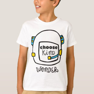 Wonder Choose Kind - Auggie Choose Kind Space Helm T-Shirt