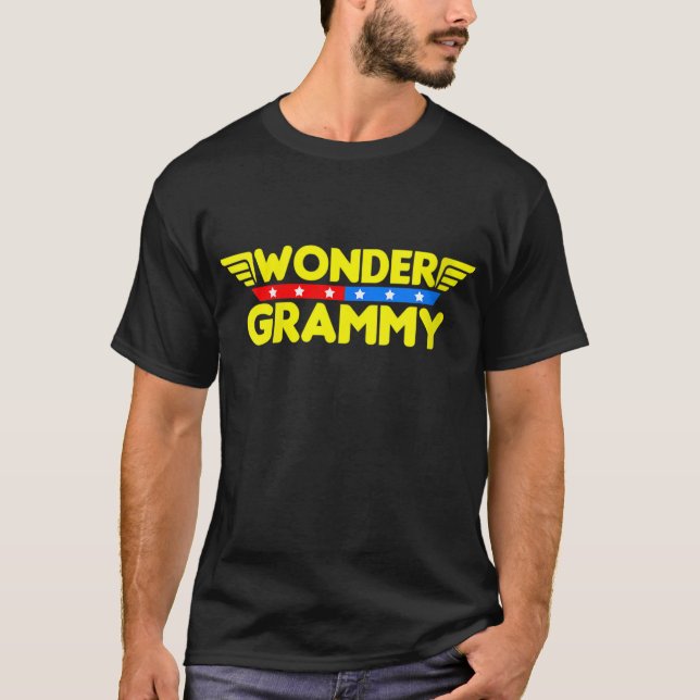 Wonder Grammy Mother's Day Gift Mum Grandma T-Shirt (Front)
