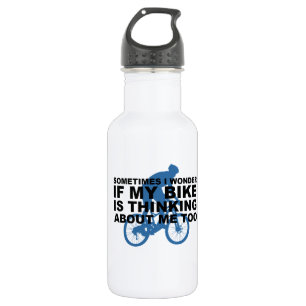 Wonder if My Bike Thinking About me Cycling Quote 532 Ml Water Bottle