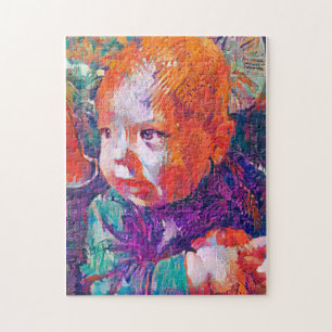 wonder in the eyes of a baby whimsical puzzle