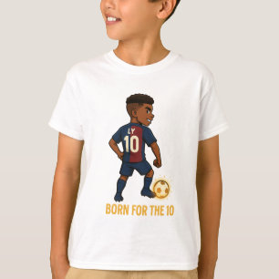 Wonder Kid 10 Cartoon Soccer Hero Artwork T-Shirt